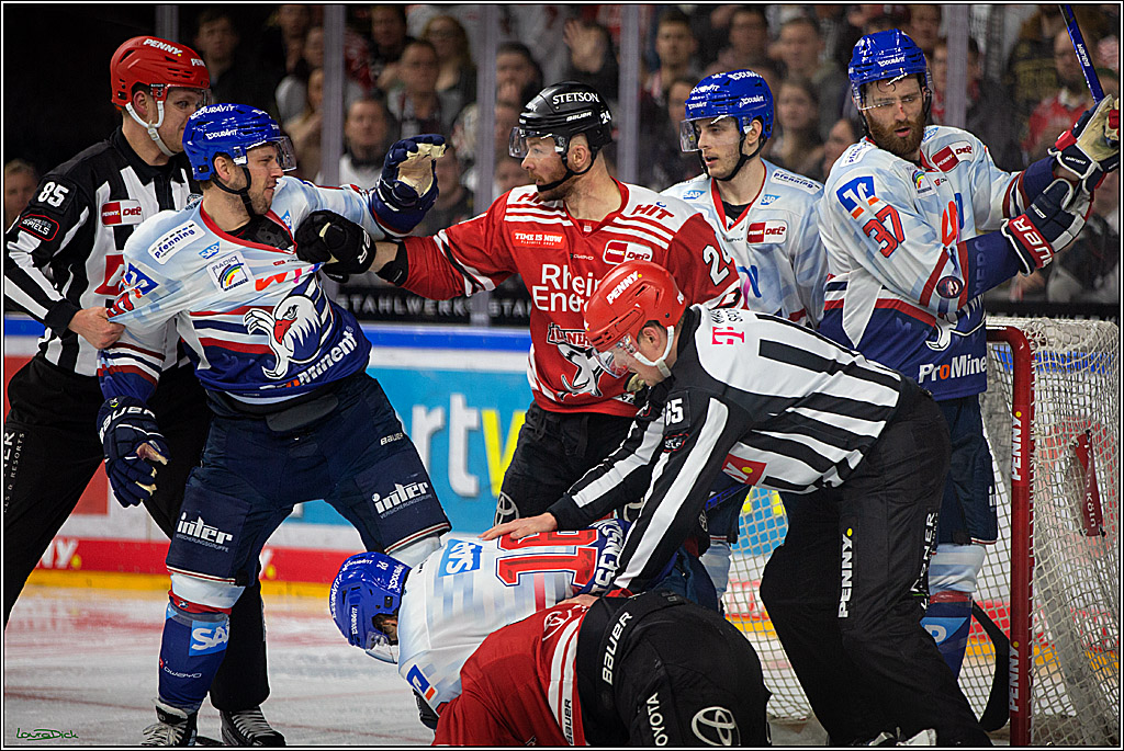 PENNY DEL; Koelner Haie-Adler Mannheim; Koeln, 21.03.2023